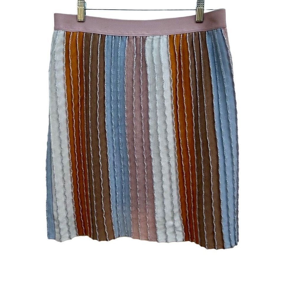 Eva Franco Skirt Women's Size XL Knee Length Stretch Waist Multicolor New w/Tags